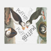 Puffin-Vogel-Tier-Tier-Fleece-Decke Fleecedecke (Vorderseite (Horizontal))