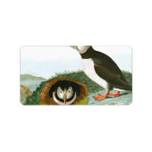 Puffin von John James Audubon Adressaufkleber (Vorne)