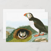 Puffin von John James Audubon Dankeskarte (Vorne/Hinten)
