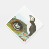 Puffin von John James Audubon Serviette (Ecke)