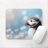 Puffin Wild Bird Animal Tranquil Friedlich Mousepad (Mit Mouse)