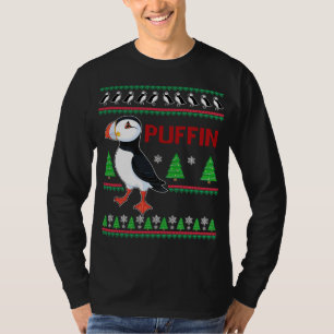Puffin Xmas Ugly Sweater Puffins Lover Niedlich T-Shirt
