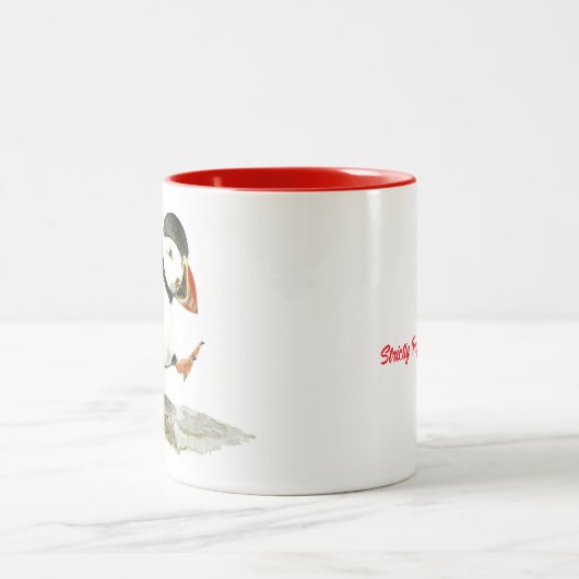 Puffin Zweifarbige Tasse (Mittel)