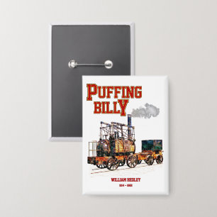 Puffing Billy-Dampflokomotive Button