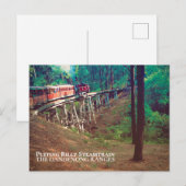 Puffing Billy Dampfzug, Dandenong Ranges Postkarte (Vorne/Hinten)