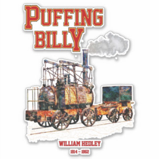 Puffing Billy Dampfzug Englische Lokomotive Aufkleber