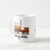 Puffing Billy Dampfzug Englische Lokomotive Kaffeetasse (Vorderseite Links)