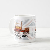 Puffing Billy Dampfzug Englische Lokomotive Kaffeetasse (Vorderseite Links)