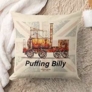Puffing Billy Dampfzug englische Lokomotive Kissen