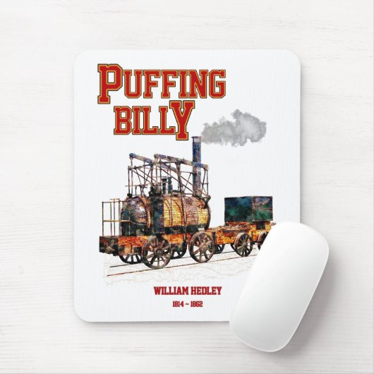 Puffing Billy Dampfzug Englische Lokomotive Mousepad (Mit Mouse)