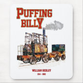 Puffing Billy Dampfzug Englische Lokomotive Mousepad (Vorne)