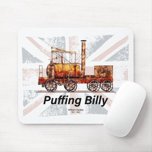 Puffing Billy Dampfzug Englische Lokomotive Mousepad (Mit Mouse)