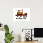 Puffing Billy Dampfzug Englische Lokomotive Poster (Heimbüro)