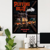 Puffing Billy Dampfzug Englische Lokomotive Poster (Heimbüro)