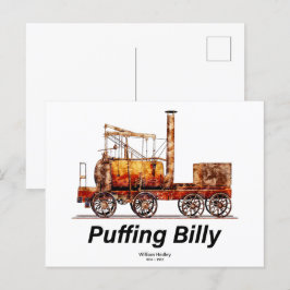 Puffing Billy Dampfzug Englische Lokomotive Postkarte