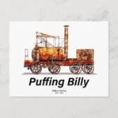 Puffing Billy Dampfzug Englische Lokomotive Postkarte (Vorderseite)