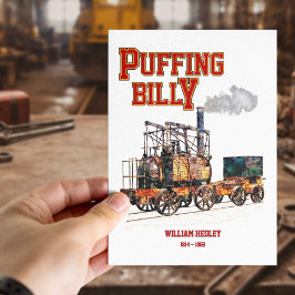Puffing Billy Dampfzug Englische Lokomotive Postkarte