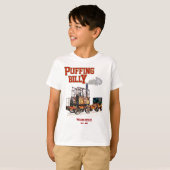 Puffing Billy Dampfzug Englische Lokomotive T-Shirt (Vorne ganz)