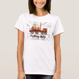 Puffing Billy Dampfzug Englische Lokomotive T-Shirt