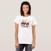 Puffing Billy Dampfzug Englische Lokomotive T-Shirt (Vorne ganz)