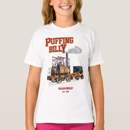 Puffing Billy Dampfzug Englische Lokomotive T-Shirt