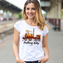Puffing Billy Dampfzug Englische Lokomotive T-Shirt