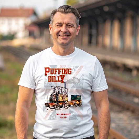 Puffing Billy Dampfzug Englische Lokomotive T-Shirt