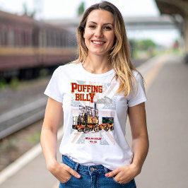 Puffing Billy Dampfzug Englische Lokomotive T-Shirt