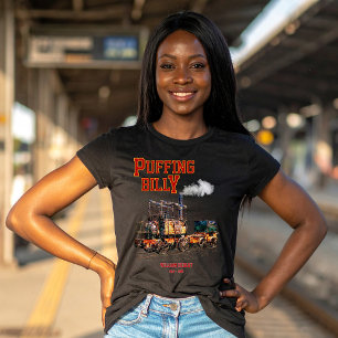 Puffing Billy Dampfzug Englische Lokomotive T-Shirt