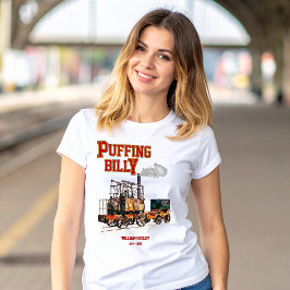 Puffing Billy Dampfzug Englische Lokomotive T-Shirt