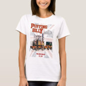 Puffing Billy Dampfzug Englische Lokomotive T-Shirt (Vorderseite)