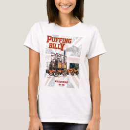 Puffing Billy Dampfzug Englische Lokomotive T-Shirt