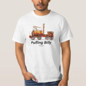 Puffing Billy Dampfzug Englische Lokomotive T-Shirt (Vorderseite)