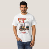 Puffing Billy Dampfzug Englische Lokomotive T-Shirt (Vorne ganz)