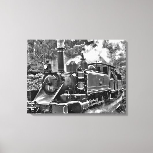 Puffing Billy Dampfzug Leinwanddruck (Vorderseite)