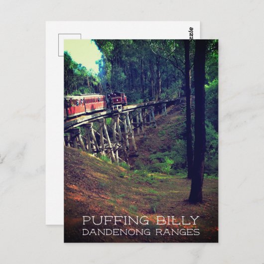 Puffing Billy, Dandenong Ranges, Victoria, Aus Postkarte (Vorne/Hinten)
