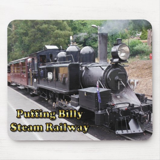 Puffing Billy Historic Dampfzug in Australien Mousepad (Vorne)