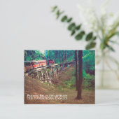 Puffing Billy Steamtrain, Dandenong Ranges Postkarte (Stehend Vorderseite)