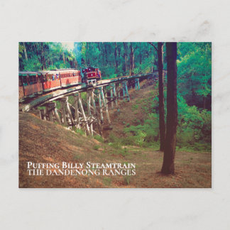 Puffing Billy Steamtrain, Dandenong Ranges Postkarte