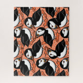 Puffins auf Parade - Orange - Jigsaw Puzzle (Vertikal)