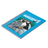 Puffins beim Beobachten eines Kreuzfahrtschiffs Notizblock (Linke Seite)