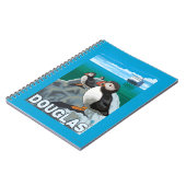 Puffins & Cruise Ship - Douglas, Alaska Notizblock (Linke Seite)