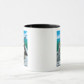 Puffins & Cruise Ship - Douglas, Alaska Tasse (Zentrum)