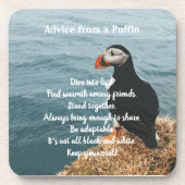 Puffins Design Beverage Coaster Getränkeuntersetzer (Vorderseite)