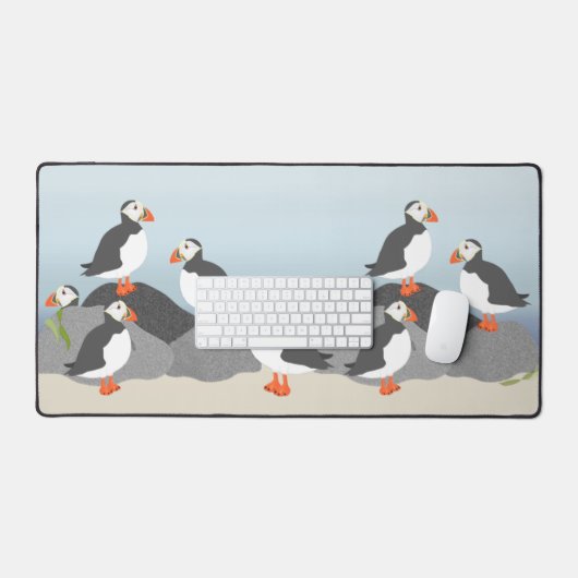 Puffins Desk Mat Schreibtischunterlage (Tastatur & Maus)