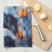 Puffins Geschirrtuch (Viertel Falte)