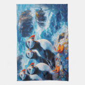 Puffins Geschirrtuch (Vertikal)