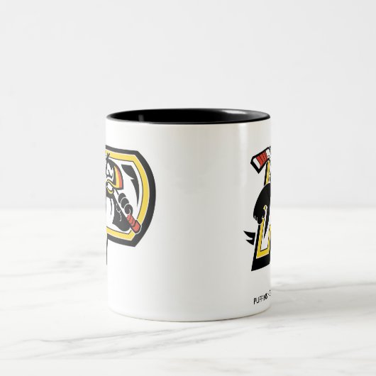 Puffins-Hockey-Verein-Tasse Zweifarbige Tasse (Mittel)