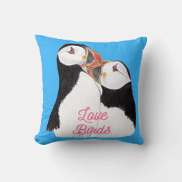 Puffins in Liebe Kissen