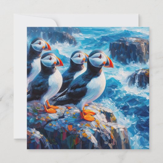 Puffins Karte (Vorderseite)